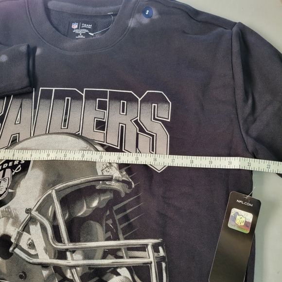 Las Vegas Raiders NFL Team Apparel Mens‎ Small Football Helmet Sweatshirt - Picture 5 of 8